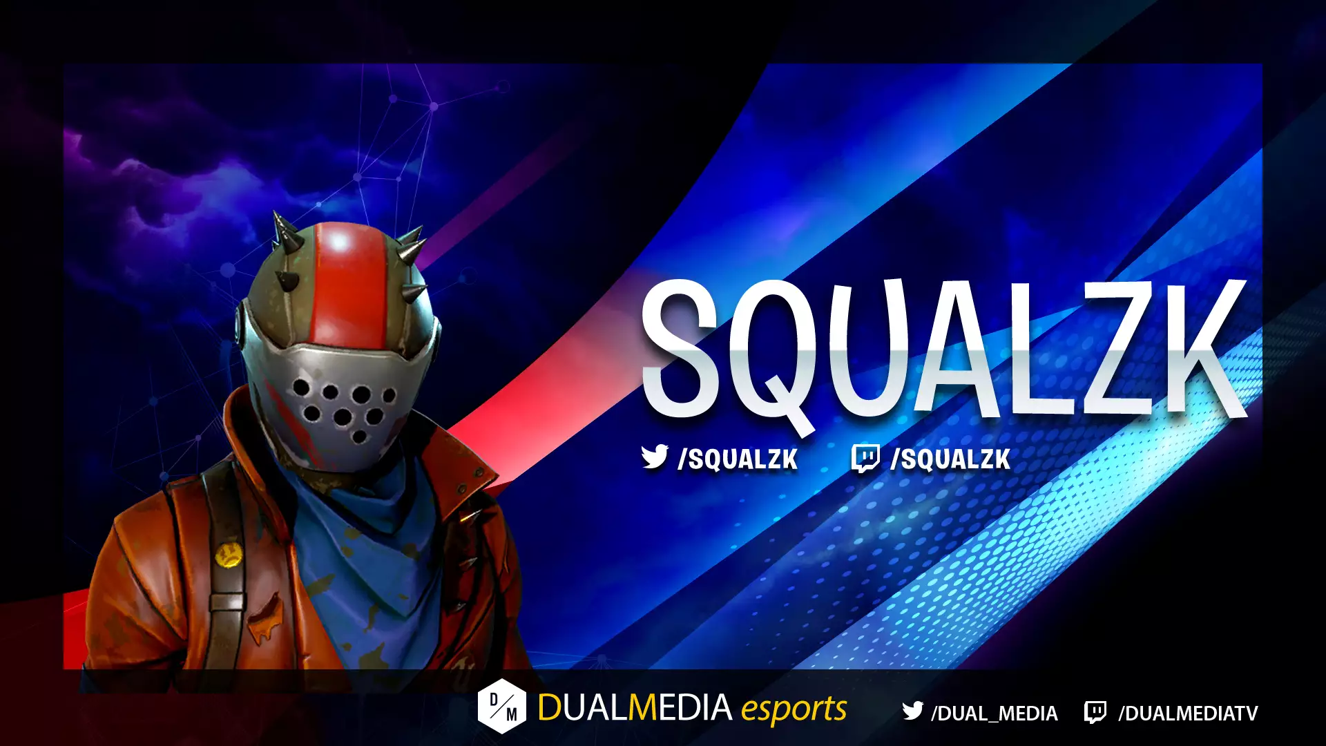 DualMedia Squalzk Joueur Fortnite