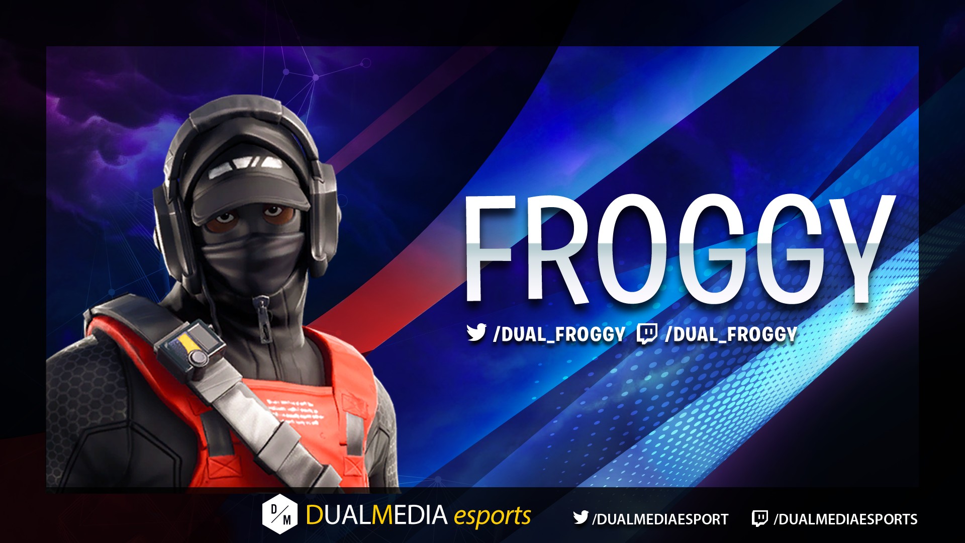 DualMedia Froggy Joueur Fortnite