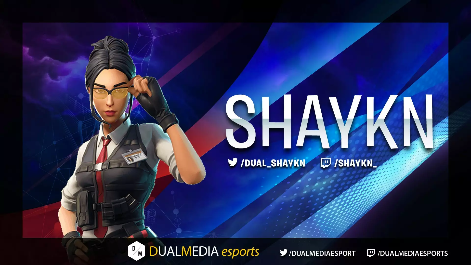 DualMedia Shaykn Joueur Fortnite