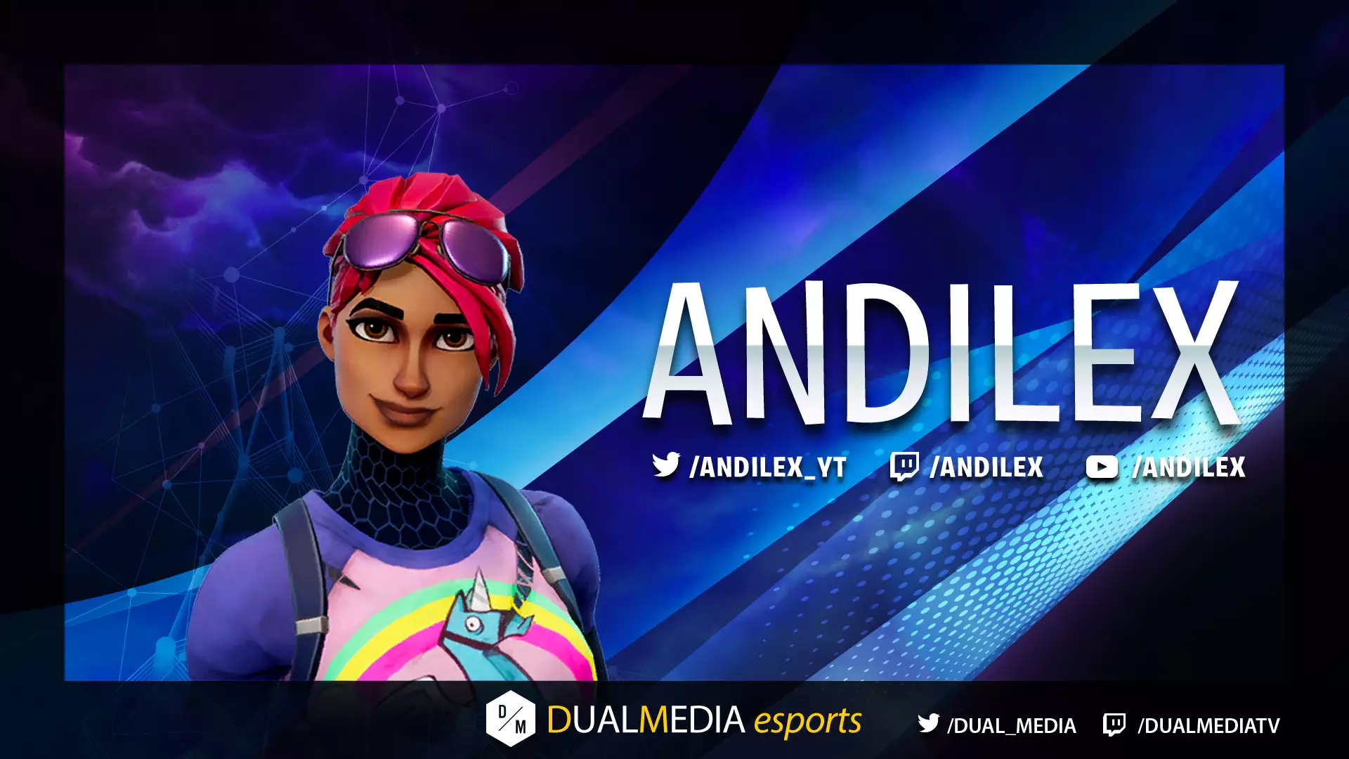 DualMedia Andilex Joueur Fortnite