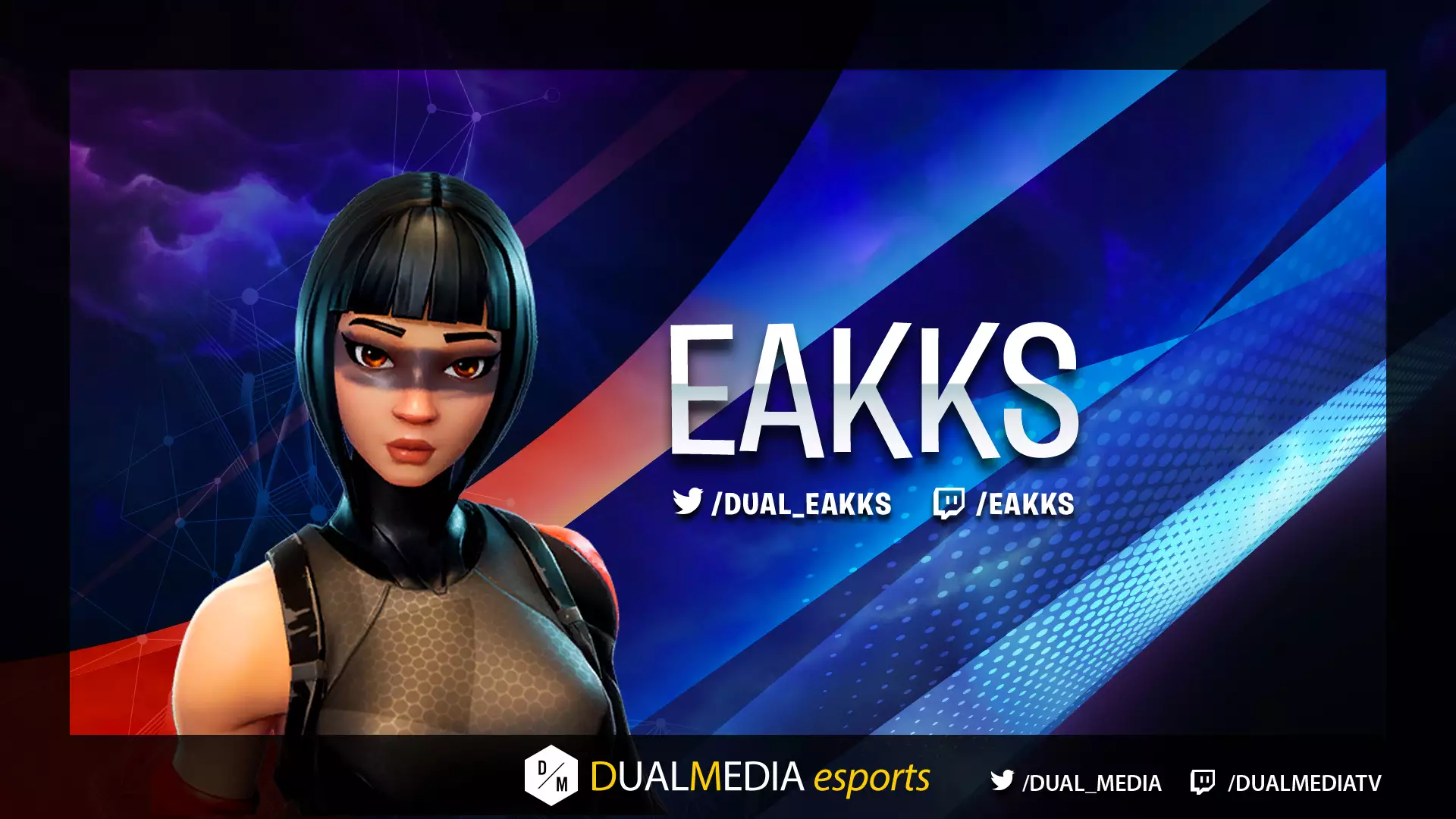 DualMedia Eakks Joueur Fortnite