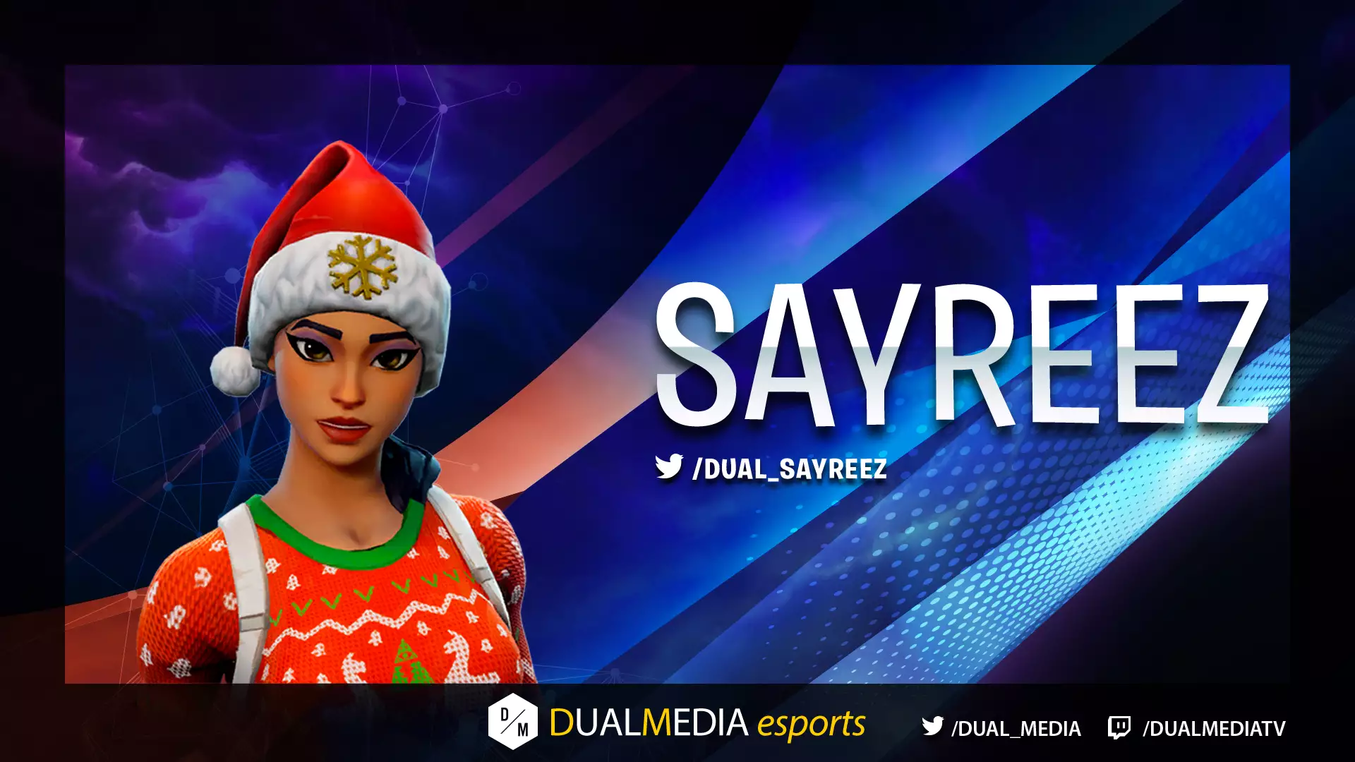 DualMedia Sayreez Joueur Fortnite