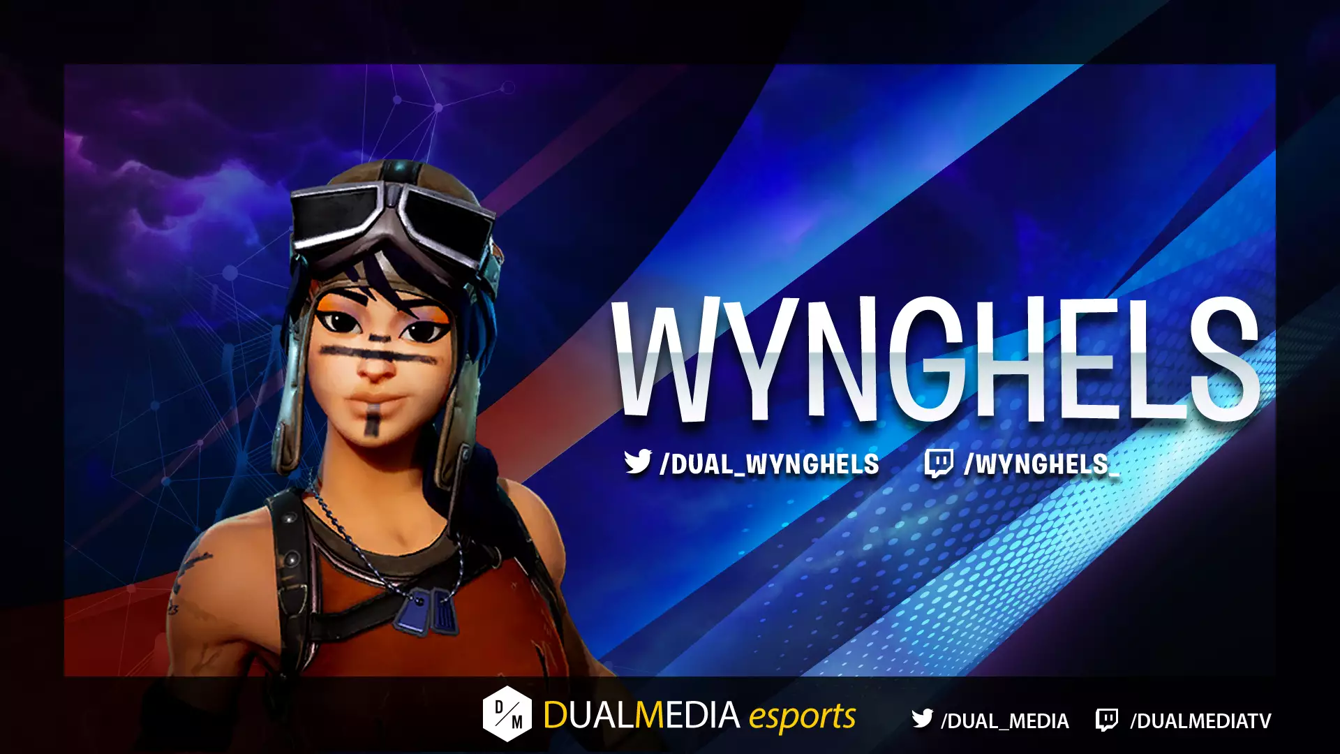 DualMedia Wynghels Joueur Fortnite