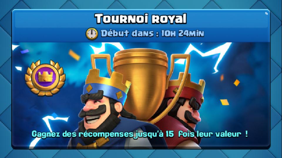 Clash Royale : deck tournoi royal jusqu'au 22 février