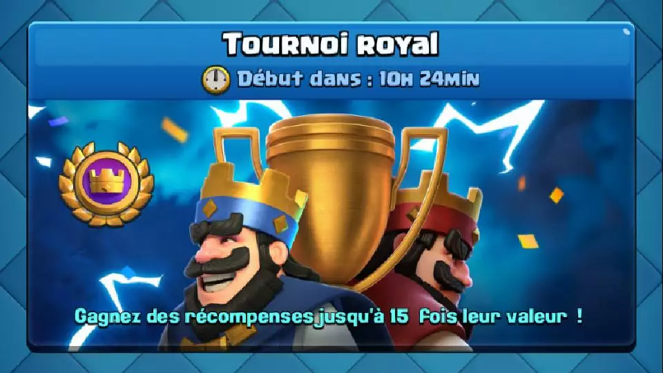 Clash Royale : deck tournoi royal jusqu'au 22 février