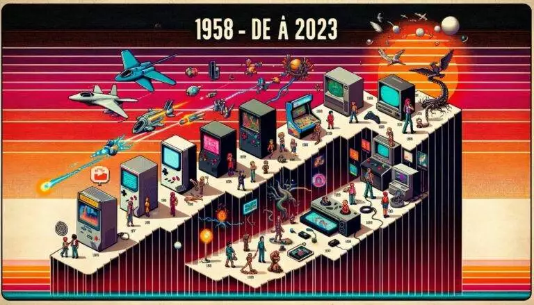 Histoire du jeu vidéo de 1958 à 2026 - Gaming Campus