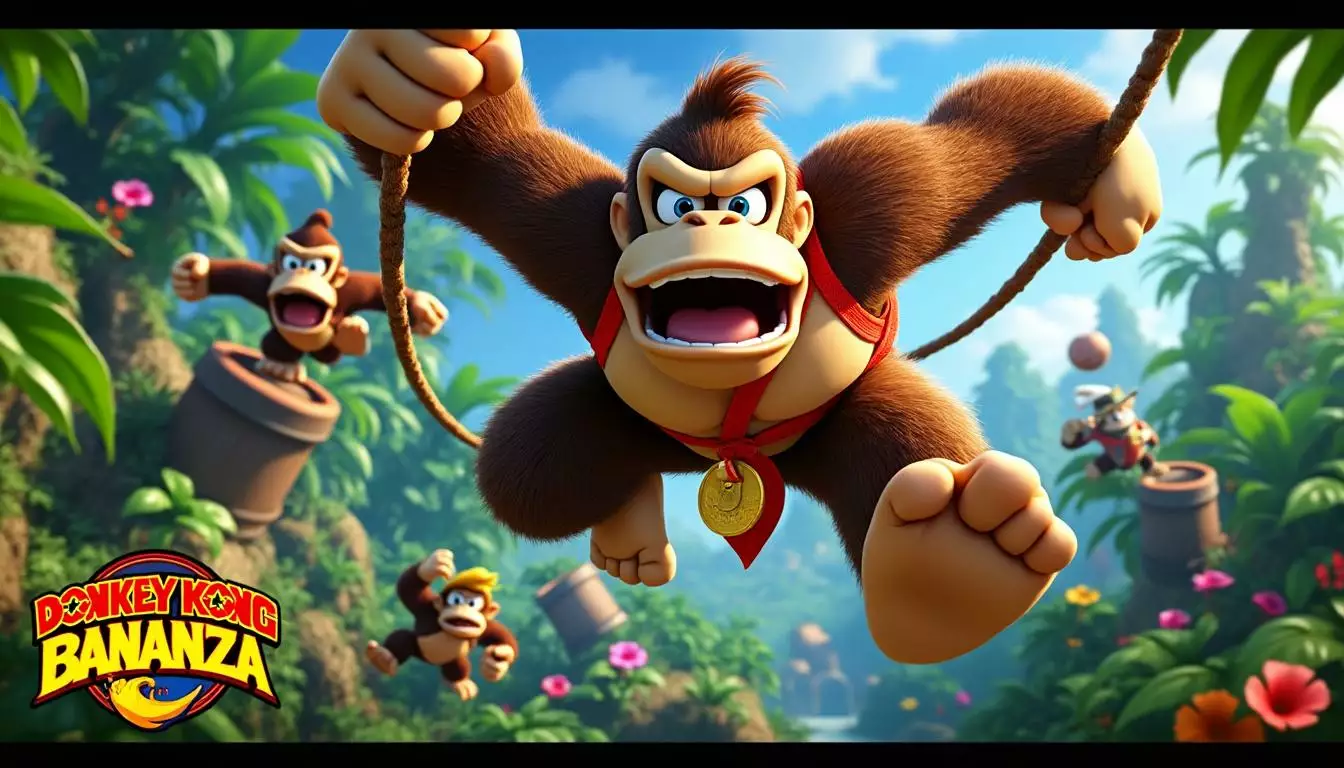 Aperçu captivant du trailer de Donkey Kong Bananza