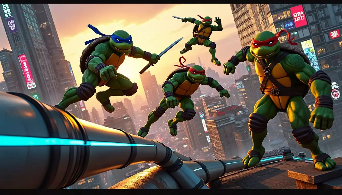 le nouveau journal de tmnt : empire city dévoile des séquences de parkour inédites sur quest 3
