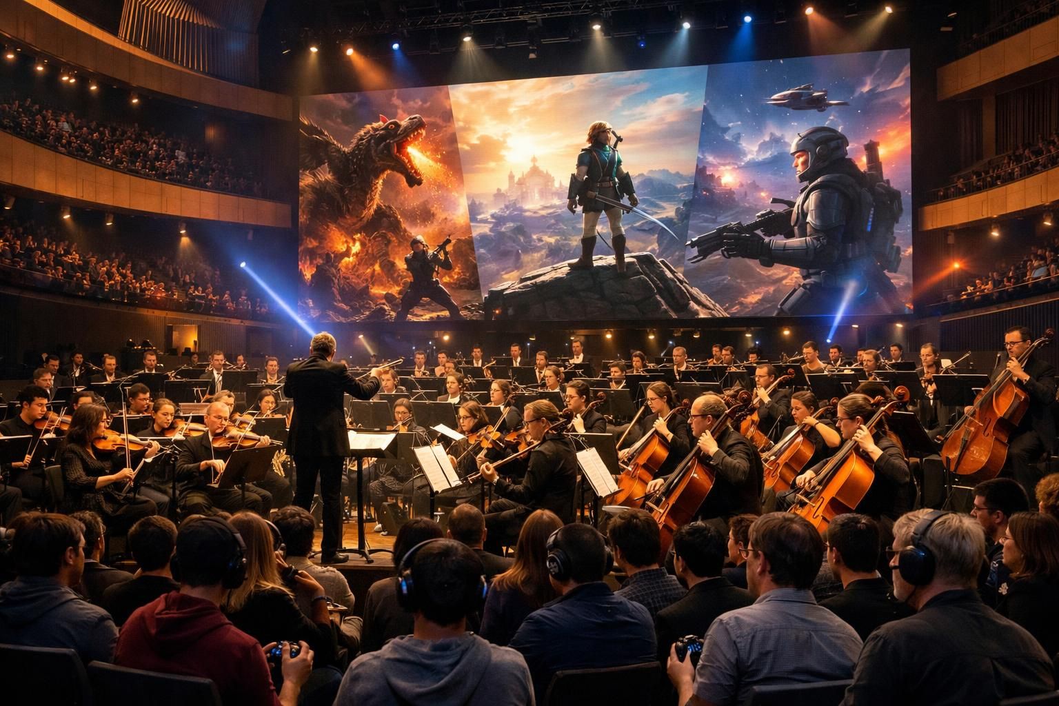 découvrez 'video games & music' à la philharmonie, un événement unique réunissant passionnés de jeux vidéo et mélomanes autour d'une expérience musicale immersive.