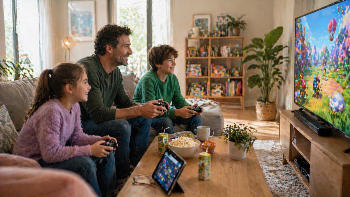 Gaming familial en 2026 : contenus pour enfants, classifications d'âge et ce que les parents doivent savoir